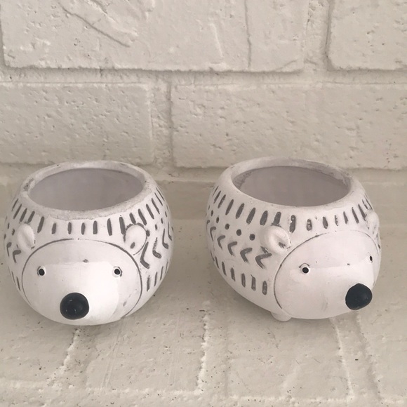 Set of 2 Porcupine Planters NWOT - Picture 2 of 13